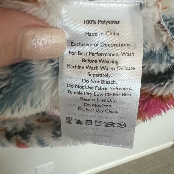 Eddie Bauer Women's Aztec Sherpa Fleece 1/4 Zip Pullover Jacket Southwest XL - Picture 4 of 5